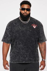 เสื้อยืดผู้ชายผ้าฝ้ายพิมพ์ลาย DTG เสื้อเชิ๊ตผู้ชายลายแอซิดแสงแดดซีดจางระบายอากาศฤดูร้อน - Product Image 5