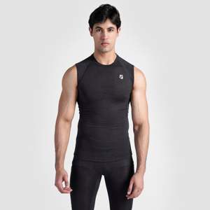 เสื้อกล้ามรัดรูปสำหรับผู้ชาย GA สีชาร์โคล - Product Image 1