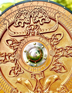 Décoration murale en métal en forme d'épée viking ronde faite à la main, décoration d'intérieur, épée sculptée - Product Image 5