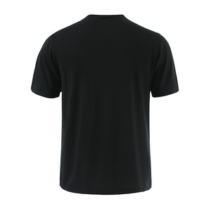 OEM imprimé sur mesure T-shirt manches courtes multi-boutons de couleur unie décontracté d'été de taille européenne pour hommes avec broderie vierge - Product Image 3