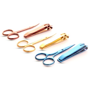 Sắc Nét Thép Không Gỉ Tùy Chỉnh Cắt Móng Tay Và Khuôn Mặt Chải Chuốt Kéo Thiết Lập Thiết Kế Công Cụ Làm Đẹp Tùy Chỉnh Xây Dựng Thương Hiệu Cung Cấp - Product Image 3