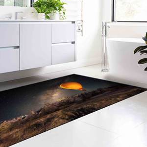 Alfombra con Estampado de Globo Aerostático de Cappadocia: Decoración Vibrante para Exteriores y Cuartos de Niños, con Pelo Suave - Product Image 4