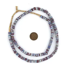 Vieux Chevron Togo multicolore fait à la main cristal & perles de verre pour bijoux & Lampwork pour la fabrication créative - Product Image 1