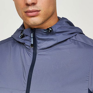 Veste coupe-vent unisexe à col montant, respirante et unie, logo personnalisé, style High Street pour hommes, vêtements d'entraînement de course d'hiver - Product Image 5