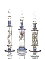 Set de Regalo de Botellas de Perfume de Vidrio Egipcias, 6 Colores, Botellas de Attar Hechas a Mano, Embalaje de Lujo al por Mayor para Marcas de Perfumes