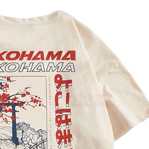 Camisa de hombro caído con estampado de color sólido de último diseño Material de algodón 100% duradero y de secado rápido - Product Image 3