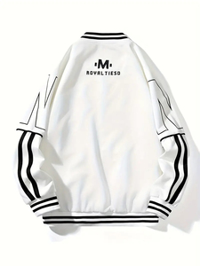 Chaquetas universitarias ligeras hechas a medida para hombre, nuevo estilo con cuello levantado de lona transpirable de gran tamaño, la mejor chaqueta con logotipo - Product Image 2