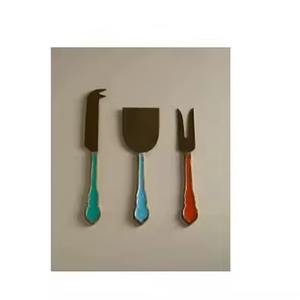 Meilleures ventes Service à fromage, couverts, vaisselle, couteau en acier inoxydable avec manche en résine - Product Image 4