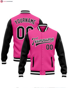 Streetwear brodé avec LOGO du dos et des manches personnalisé OEM Manteau de vestes d'université Letterman vintage de baseball de grande taille pour hommes - Product Image 2