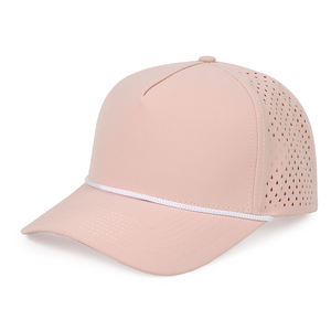 Chapeaux de camionneur vierges avec corde sur le chapeau gros maille dos réglable plaine Snapback Logo personnalisé décontracté Streetwear casquettes - Product Image 6
