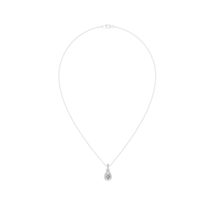 Premium 950 Platinum Classic IGI Certified Oval Cut Moissanite Women's Pendant <b>Necklace</b> Wholesale Custom Crafted Production - Product Image 3