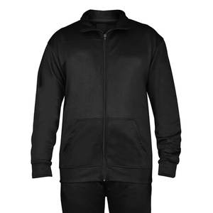 Survêtement personnalisé avec logo, à capuche, en polyester uni, survêtement de sport, vêtements de sport, fermeture éclair intégrale, jogging décontracté, athlétique, unisexe, polaire 2 en 1 - Product Image 2