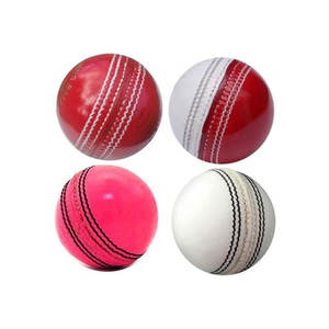 Prix de gros usine, balle de cricket en caoutchouc de haute qualité, 4 pièces, faite à la main, balle de match, logo personnalisé, couleur personnalisée - Product Image 5