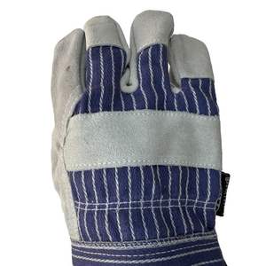 Gants de sécurité pour les mains en cuir de vache fendu canadien de haute qualité Fonction anti-coupure utilisée pour les travaux de construction - Product Image 5