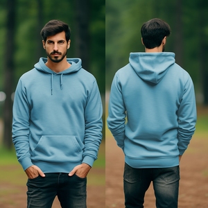 Heavy-Weight 350Gsm Winter Premium Hoodie 60% algodón 40% poliéster Casual ODM Pullover Hoodie Impresión en relieve de alta calidad con capucha - Product Image 3