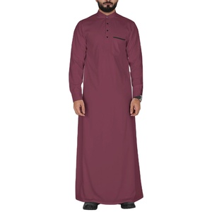 Custom Embroidered Jubbah Islamic Clothing Long Sleeve <b>Men</b> <b>Thobe</b> Arab Jubba Hot Selling Jubba Muslim Saudi Arab Daffah - Product Image 6