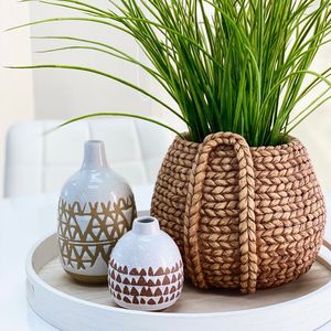 Vente en gros jardinière en rotin tissé à la main paniers pour pots de fleurs décoration de la maison paniers en osier pots pour plantes d'intérieur décoration de table - Product Image 3