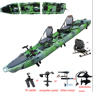 Kayak de pêche motorisé VICKING KAYAK 2025, nouveau modèle modulaire de 13,8 pieds avec GPS, en plastique, pliable, écologique, capacité 2 personnes, facile à utiliser pour le surf - Product Image 1