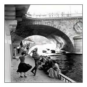Rock'n Roll sur les quais de Paris-Seine, impression d'art sur papier - Product Image 1