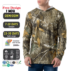 Abbigliamento da Caccia, Maglietta Mimetica, <span class=keywords><strong>Giacca</strong></span> Camo Real Tree, <span class=keywords><strong>Camicia</strong></span> da Caccia alle Anatre, Felpa con Cappuccio per Uomo - Product Image 1