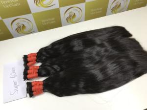 60cm couleur naturelle extrémité épaisse cuticule alignée 100% Vietnam Extensions de cheveux humains haute qualité russe en vrac cheveux cheveux naturels - Product Image 3