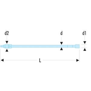 Facom 1/4'' Drive Locking <b>Socket</b> <b>Extensions</b> - Product Image 3