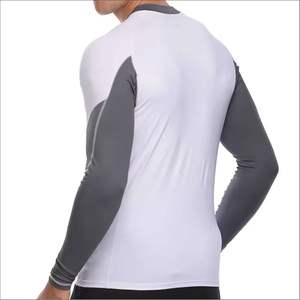 Camiseta Deportiva de Manga Larga para Hombre, Transpirable, de Secado Rápido, Spandex/Poliéster, Color Sólido - Product Image 3