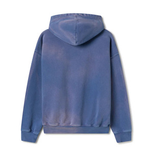 Sudadera con Capucha Vintage Indigo de 600 GSM, Unisex, con Logotipo Personalizado OEM, Transpirable, Ecológica, Estilo Urbano, para Hombre y Mujer, 100% Algodón - Product Image 3
