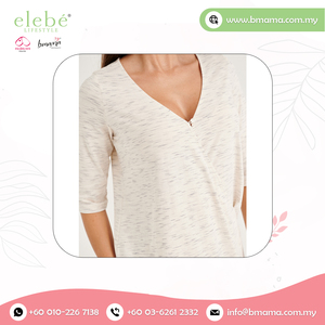 ¡Blusa de maternidad de cuello redondo de alta calidad Precio al por mayor Camisas superiores de enfermería para mujeres que amamantan a la venta! - Product Image 5