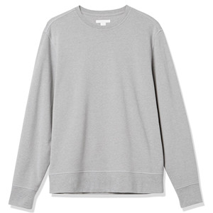 Venta al por mayor 350G sudaderas de algodón pesado para hombres sudaderas de cuello redondo bordadas color sólido suelto básico personalizado para la temporada de otoño - Product Image 2