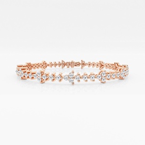 Minimalist Moissanite Diamond <b>Bracelet</b> for Women in S925 <b>Sterling</b> <b>Silver</b> Fine Iced out Luxury Jewelry for Her - Product Image 2
