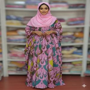 Nuevo Vestido de Novia para Niñas con Estampado Floral Digital, Tela de Voile, Diseño Jacquard Alemán, Tejido de Algodón, Última Moda - Product Image 1