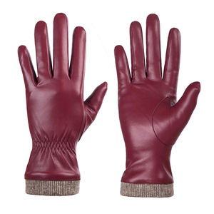 Professionnel meilleurs gants d'habillage qualité supérieure peau de mouton cuir mode hommes femmes robe gant - Product Image 1