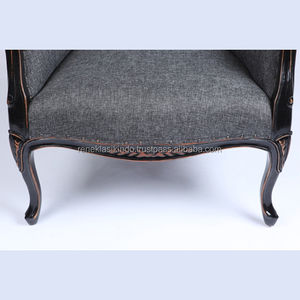 Chaise longue de salon, modèle n° 2311 Fabriqué en bois d'acajou, mousse épaisse et tissu doux, design moderne et élégant - Product Image 5