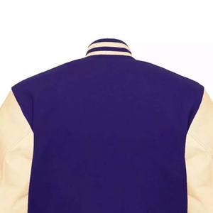 Chaqueta Varsity de la Mejor Calidad, Logotipo Personalizado, Bordado, Chaqueta de Cuello Alto para Hombre, Patchwork, Tela Personalizada, Diferentes Colores, Invierno - Product Image 4