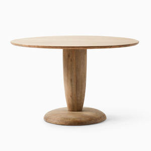 <b>Round</b> Shape Pedestal <b>Dining</b> <b>Table</b> New Latest Design Very Beautiful Pedestal <b>Solid</b> Mango <b>Wooden</b> 4 To 6 Seater Luxury <b>Dining</b> <b>Table</b> - Product Image 5