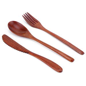 Ensembles de vaisselle Vaisselle en bois portable Style japonais Couverts en bois Ustensiles de cuisine de voyage Ensemble de couverts Prix minimum - Product Image 4