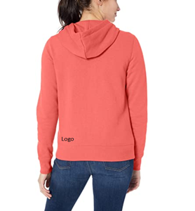 Sudadera con capucha de lana de felpa para mujer, ropa informal de talla grande con cremallera completa, disponible en stock, para invierno - Product Image 2