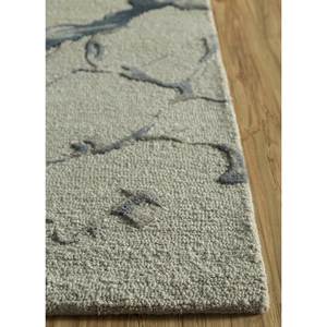 พรมขนสัตว์และใยวิสโคสทอมือลายกราฟิกสีเทาและดำ รุ่น Genesis สำหรับใช้ในบ้าน-Taq-4390 - Product Image 4