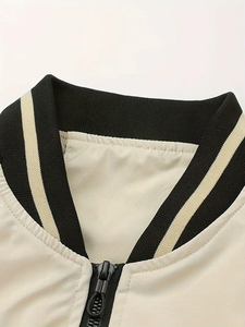 Top Sale Customizable Canvas Varsity <b>Jacket</b> for Men-Premium Quality Windproof Eco-Friendly Breathable Wool Lined Winter Front - Product Image 2