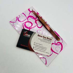 แหนบสีโรสโกลด์ด้าน 90 องศา พร้อมด้ามจับเสริมความกระชับ พิมพ์โลโก้ตามสั่ง แหนบต่อขนตา - Product Image 1