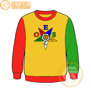 Commande personnalisée de l'étoile de l'Est sweat-shirt brodé en molleton de coton pull de haute qualité vêtements grecs OES sweat-shirts - Product Image 1
