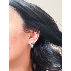 Zuni Handmade Multi-Stone & Sterling Silver Shadowbox <b>Earrings</b> with <b>Post</b> Inlay Cultural Collectible Jewelry - Product Image 2