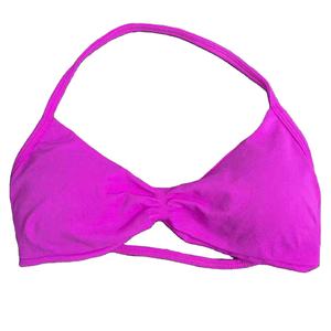 Soutien-gorge de sport sans couture à col licou et dos nu, froncé sur le devant, à bretelles, pour entraînement intensif, gym et yoga - Product Image 4