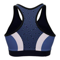 Soutien-gorge de sport en nylon à soutien élevé pour femmes Logo personnalisé matériau de mèche respirant Style Simple pour l'entraînement d'entraînement en gros