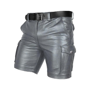 Fourniture OEM Short tendance en cuir véritable de vachette de haute qualité pour homme Short en cuir pour homme à prix raisonnable fabriqué sur mesure - Product Image 6