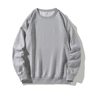 Nouveauté Sweat-shirt à col rond en coton et polyester personnalisé à épaules tombantes pour homme et femme, taille plus, surdimensionné - Product Image 2