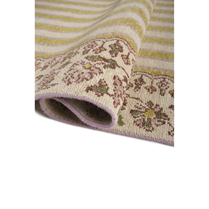 Alfombras de Lana Anudadas a Mano Erbe, Rayas Rojas y Naranjas, para Sala de Estar, Dormitorio, Pasillo, Diseño Rectangular de 9x12, para Adolescentes-GS-7311 - Product Image 2