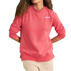 Sudadera de lana de manga larga de Invierno para mujer con logotipo personalizado/sudadera de ajuste regular para mujer con nuevo diseño a precio de venta al por mayor 2025 - Product Image 1