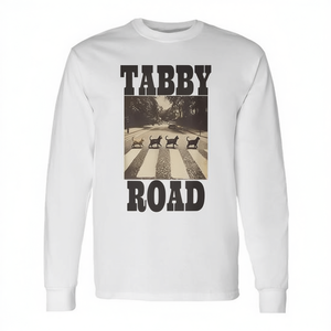 T-shirt promotionnel à manches longues sur le thème des chats de Tabby Road - Product Image 2